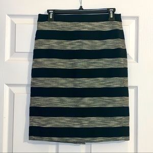 JCREW Striped Pencil Skirt - Size 4